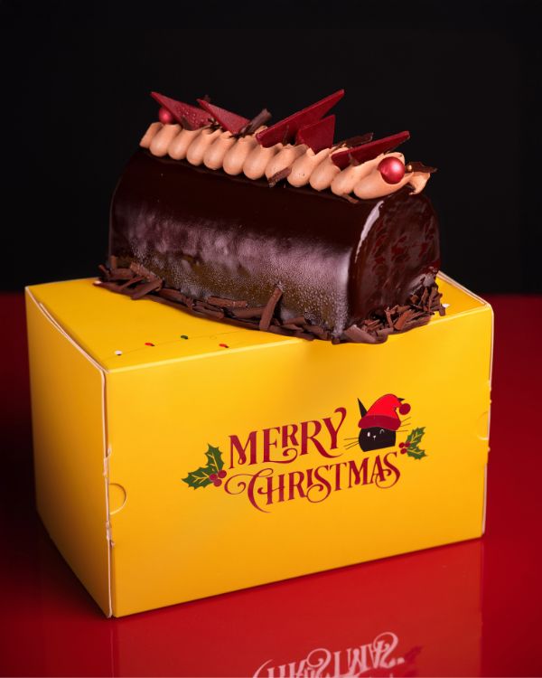 Dark Chocolate Log Cheesecake