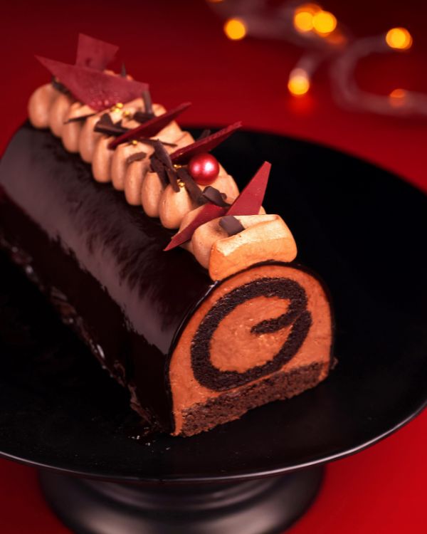 Dark Chocolate Log Cheesecake