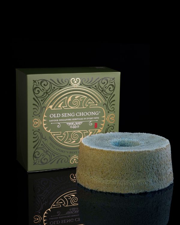 Coconut Blue Pea Chiffon Cake