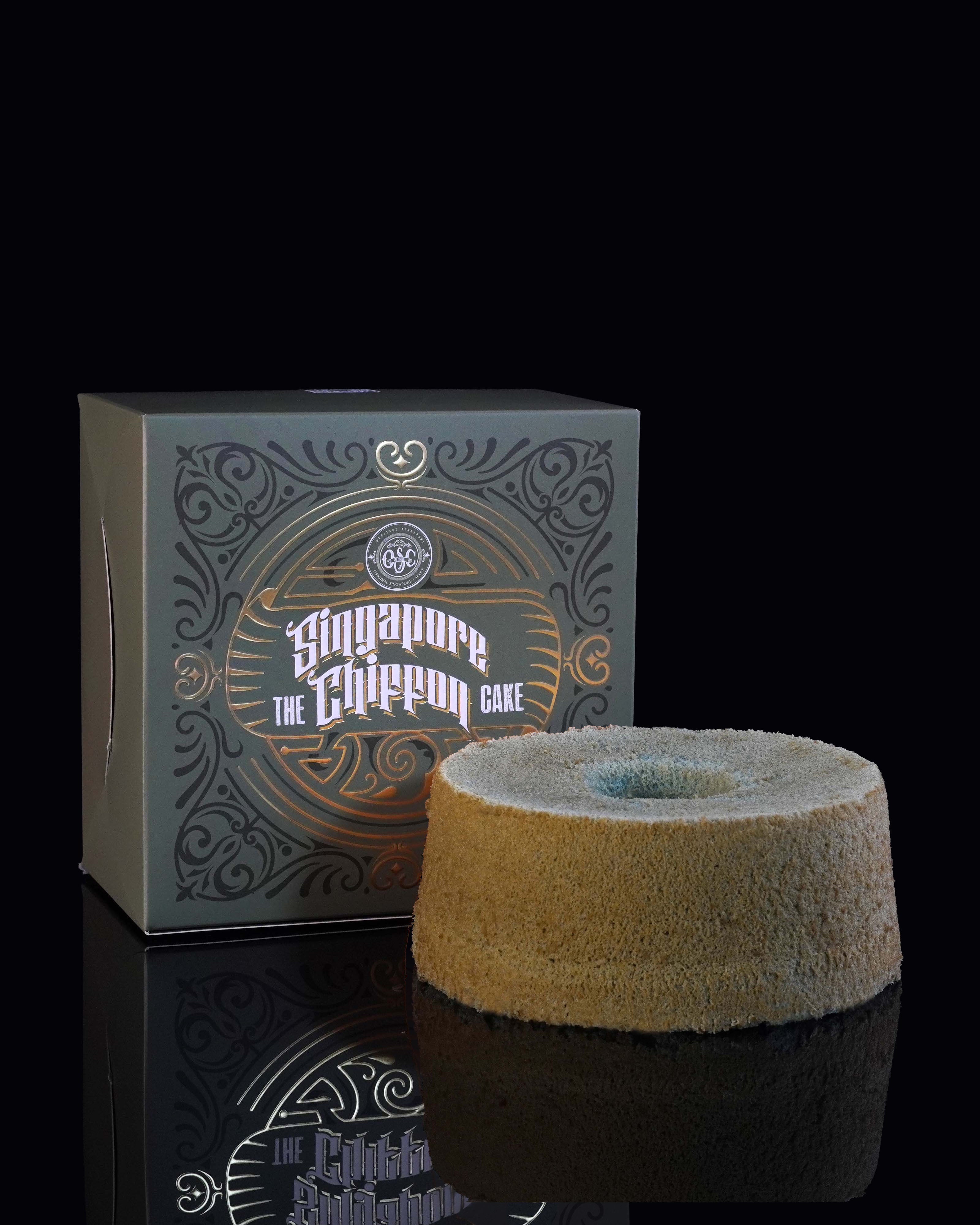 Coconut Blue Pea Chiffon Cake
