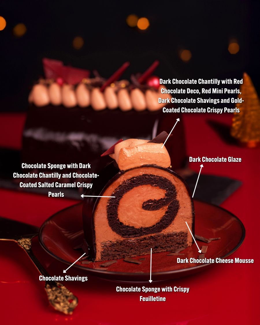 Dark Chocolate Log Cheesecake