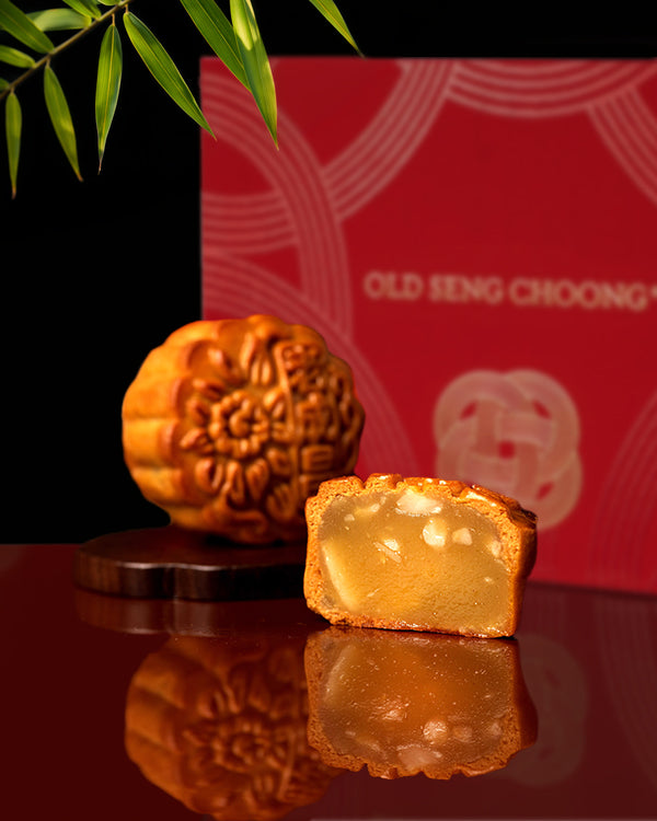 White Lotus Olive Kernel Mooncake Set 白莲蓉橄榄仁馅